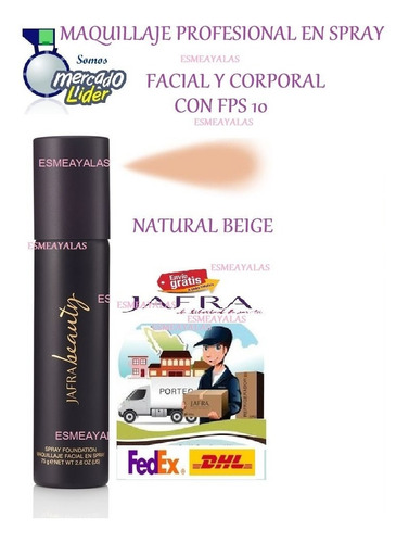 Jafra Maquillaje Profesional Facial Aerosol Envío Gratis
