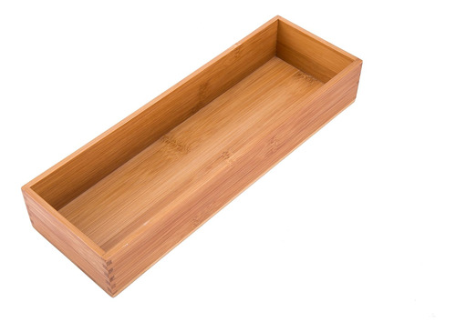 Caja De Bambú Del Organizador De La Horquilla Del Cuchillo D