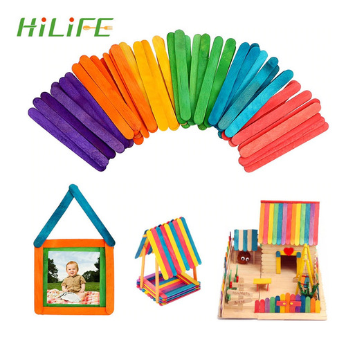 Palos De Paleta De Colores * 500 Unidades
