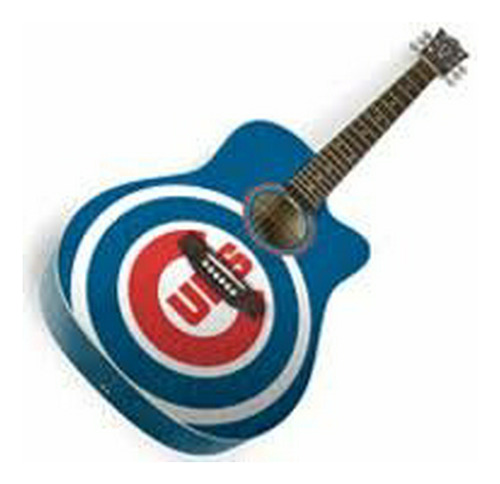 Guitarra Acústica Mlb Chicago Cubs