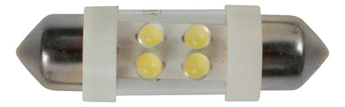 Foco Leds Festoon Tipo Fusibles Blanco 12v 4 Leds 2pz