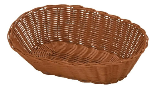 Cesta De Vime Organizador Oval 28cm Yazi P/ Pães Fruta