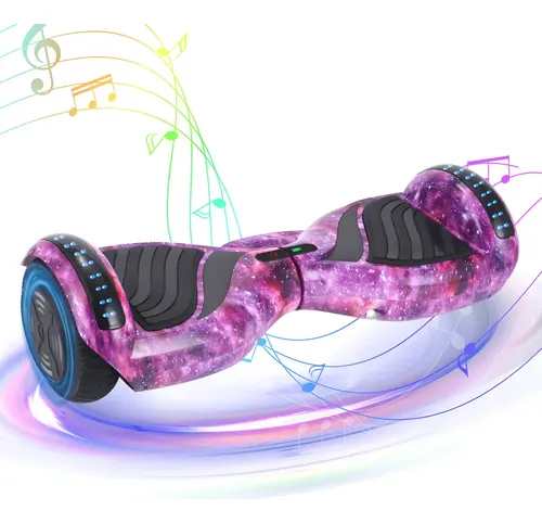 Hoverboard Skate Elétrico Baka Sport 6.5" Galaxia Roxo Com Blueto...