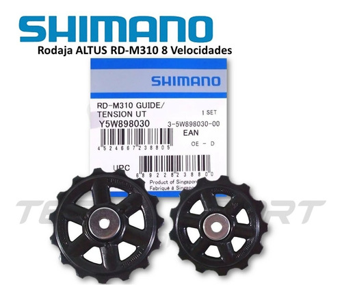 Imagen 2 de 7 de Rodajas Tensor Bicicleta Shimano Altus M310 8 Velocidades