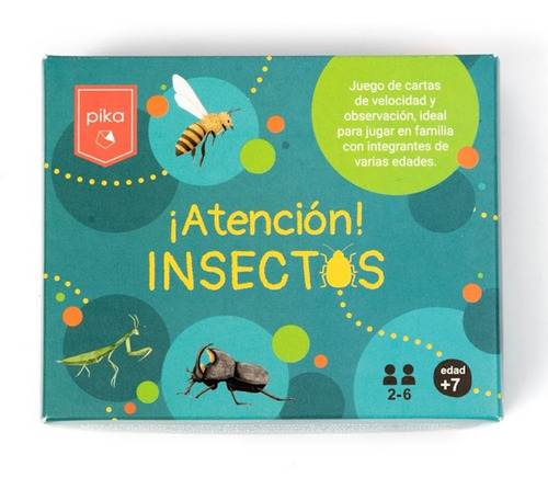 Juego De Cartas Para Niños Atención Insectos Didáctico Pika 