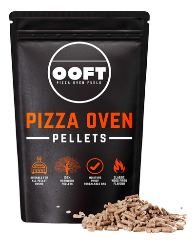 Pellets De Horno Pizza 100% De Madera Dura 5kg Bolsa Re...