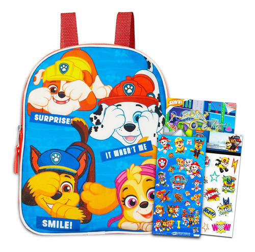 Paquete De Mochila Paw Patrol Para Niños ~ Premium 11 Paw Pa