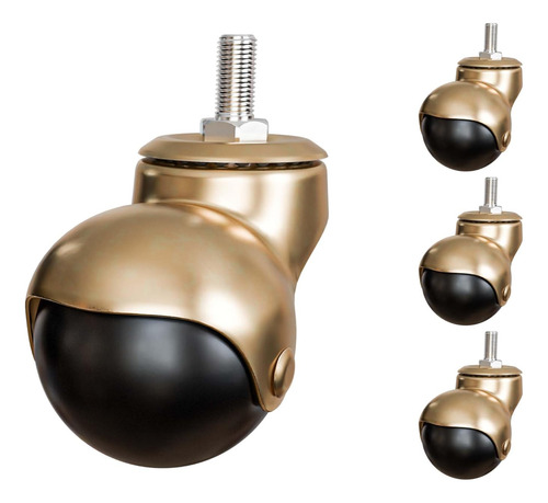 Juego De 4 Ruedas De Bola De Tono Dorado De 2 Pulgadas ...