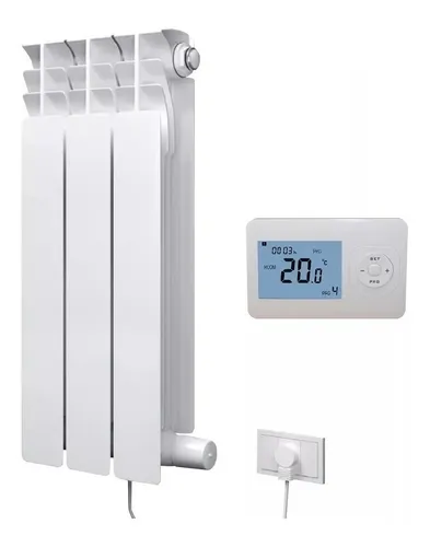 Radiador Eléctrico 3 Elem 500w Termostato Inalambrico