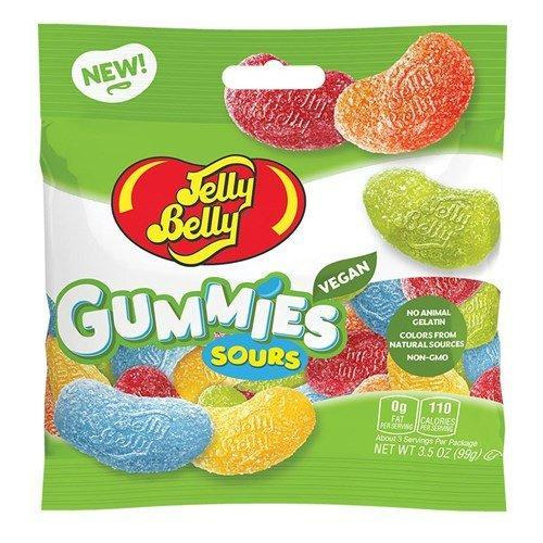 Bala Goma Jelly Belly Gummies Sours Vegana 99g