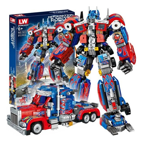 Bloques Construccion Optimus Prime 29 Cm Transformers 813 Pc