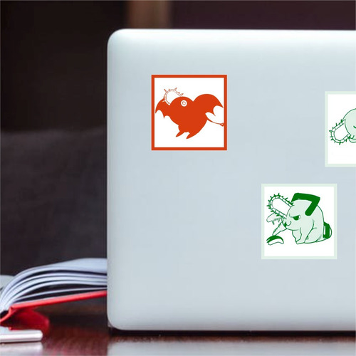 Imagen 2 de 4 de Sticker Pochita Chainsaw Man - Combo X 12 Sticker - Animeras