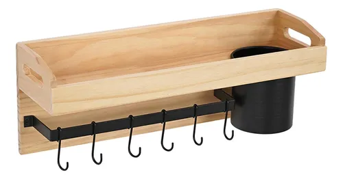 Percheros para cocina madera sale