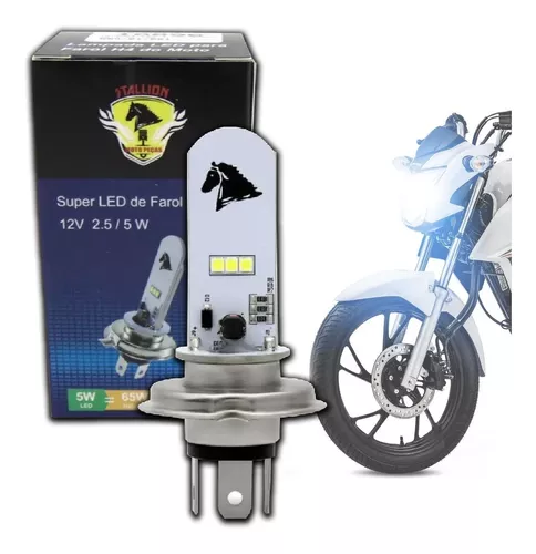 Lampada Farol Led Moto Todos Modelos H4 Primeira Linha