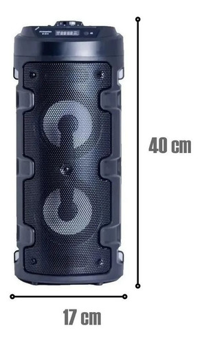 Imagem 4 de 6 de Caixa De Som Bluetooth First Option D-s14 Fm Usb Luzes Led