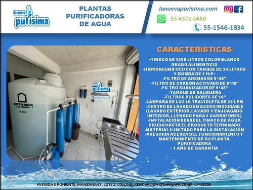Imagen 2 de 10 de Planta Purificadora C/suavizador $39,900.00 Sin Anticipos
