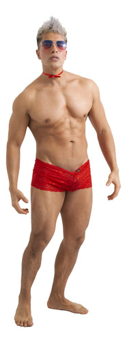 Boxer Para Hombre Encaje Suave Transparente Ropa Interior