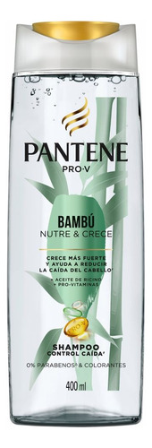 2 Pzs Pantene Bambu Shampoo Control Caida 400ml