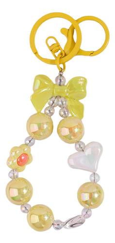 Llavero Con Cuentas Colgante Decoración Bolso Colgante
