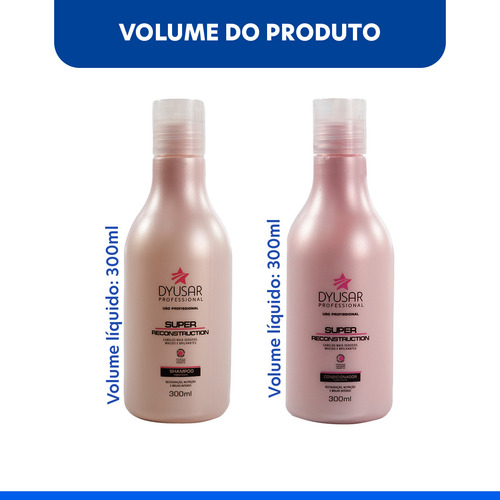 Kit Shampoo 300ml E Condicionador 300ml Linha Super