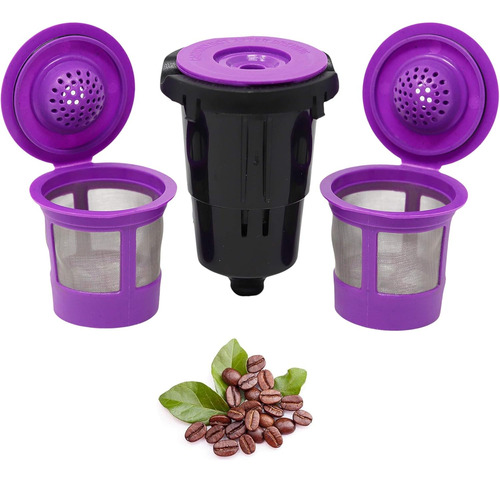 Purehq Reutilizable Filters, For Keurig, C/adapter, 3...