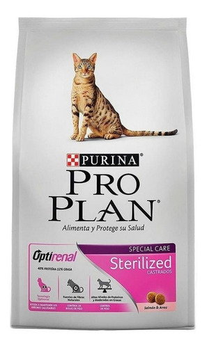 Alimento Pro Plan Sterilized gato adulto salmón/arroz 3kg