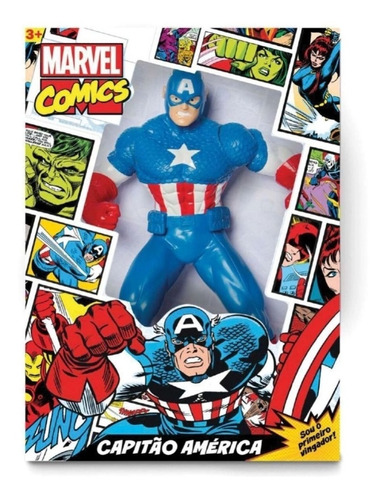 Muñeco Gigante Capitán América Comics Ditoys Figura Avengers