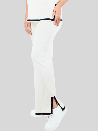 Conjunto Mujer 2 Piezas Playera Oversize Y Pantalón Stretch Cafe Claro M/l