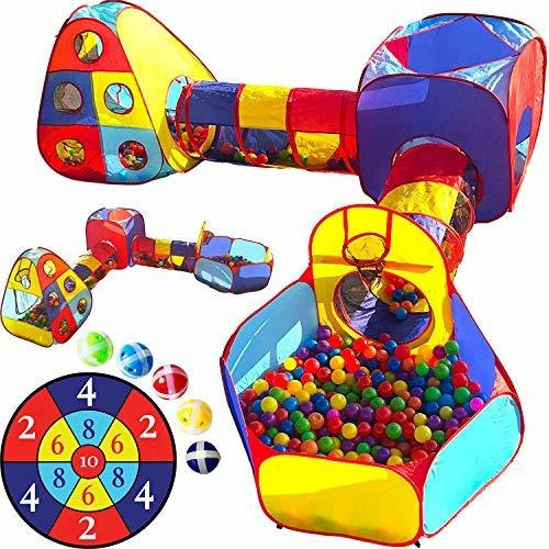 Playz 5pc Ninos Playhouse Jungle Gym Ball Pit Con Tablero De