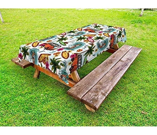 Ambesonne Ocean Mantel Al Aire Libre Hawaiian Surfer On Wavy