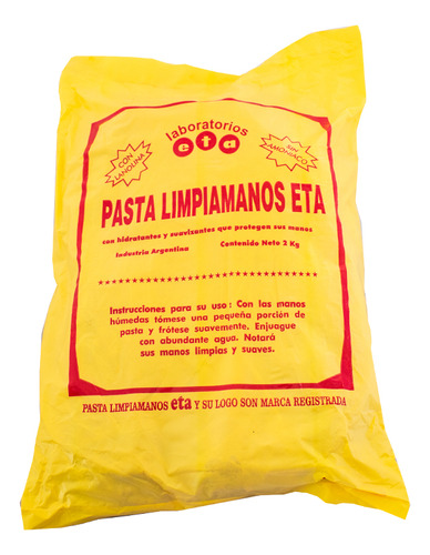 Pasta Limpiamanos 2kg Marca Eta