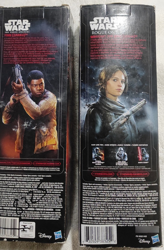 Figuras De Acción Star Wars Finn Y Jyn Erso Hasbro