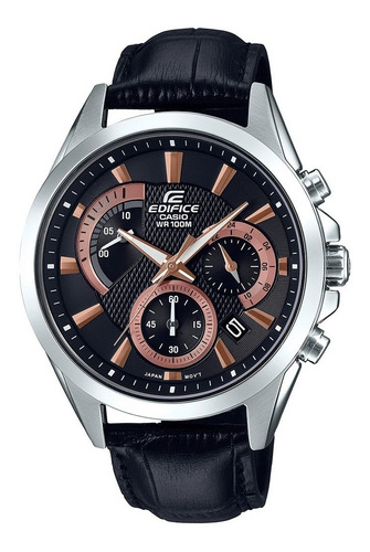 Relógio Casio Edifice Masculino Couro Efv-580l-1avudf