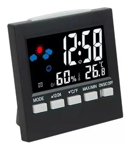 Reloj Alarma Despertador Temperatura Humedad Fecha Control P