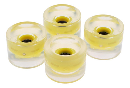 8pcs 70mm Magnético Light Up Skateboard Longboard Ruedas