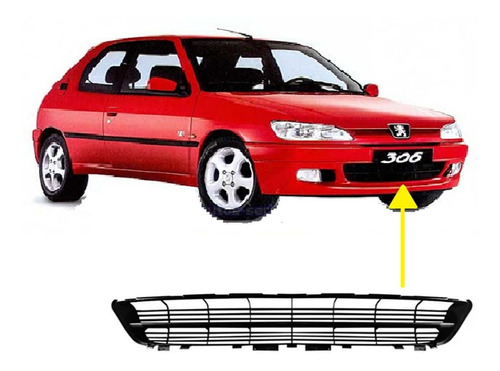 Rejilla Grilla Central Peugeot 306 1998 1999 2000 2001 Oval