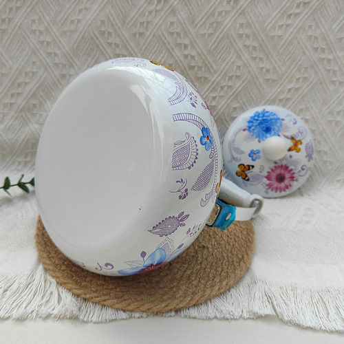 Tetera Esmaltada De 2,5 L Con Asa, Calentador De Agua Y