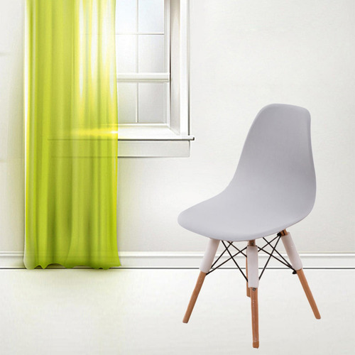 4 Protector De Sillas De Tejido De Funda De Silla Gris Claro