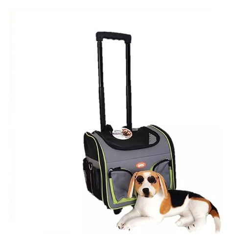 Bolsa Transporte C/ Rodas Pet Viagem Avião Cães Gatos Pawise