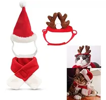 Comprar Fast And Good Cat Santa Christmas Hat Muffler Elk Antler Ren
