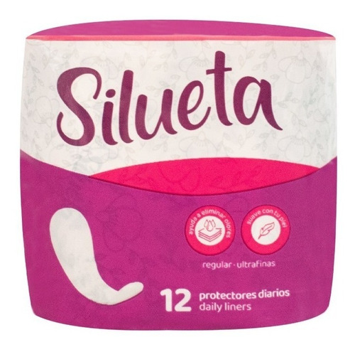 Imagen 3 de 3 de Protectores Diarios Silueta Bulto 48 Und