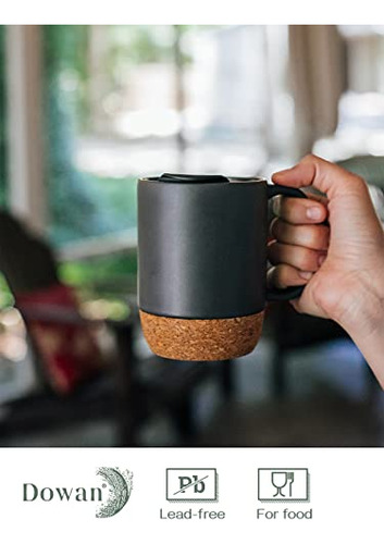 Tazas De Café Dowan, Juego De 2 Tazas De 15 Oz, Taza De Café
