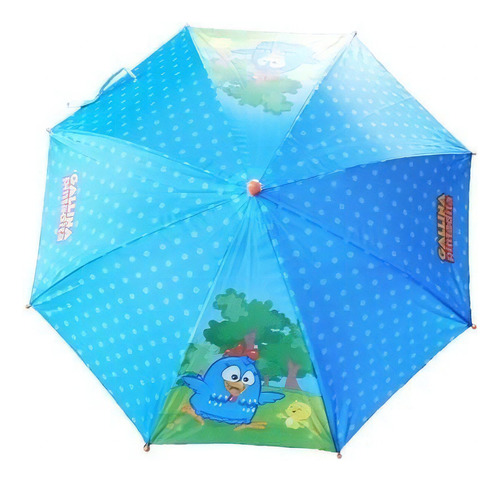 Paraguas Gallina Pintadita Infantil Color Azul