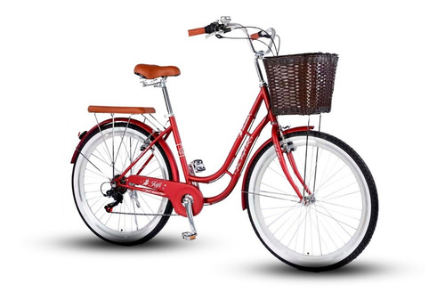 Bicicleta Jafi Lady Lavender Vintage De Mujer 7v Aro 26