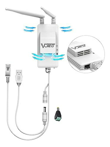 Vonets Vap11s-5g Repetidor De Puente Wifi Industrial De 5ghz