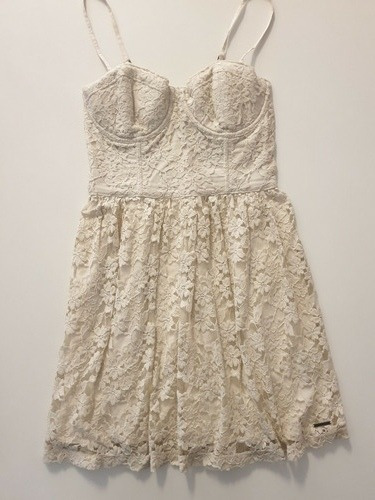 Vestido Abercrombie Encaje Talle S