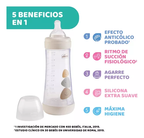 Biberones PERFECT5: Anti-cólico y biofuncionales - Chicco (Español) 