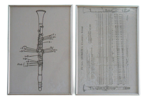 Escala Cromatica + Esquema Didatico Clarineta Boehm - Veja (Usado)