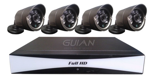 Kit Cctv 4 Camaras Videovigilancia 960p Hd Dvr