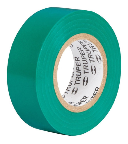 Cinta Aislar 19 Mm X 18 Mt Verde Truper 12502